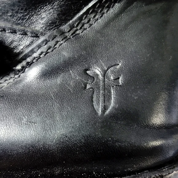 Frye Tall Black Leather Shirley Riding Boots- Size 6.5 - Picture 12 of 12